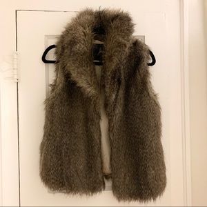 Jack Faux Fur Vest, Size Small